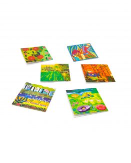 כרטיסי ברכה עם ציורים של אמנים עם אוטיזם